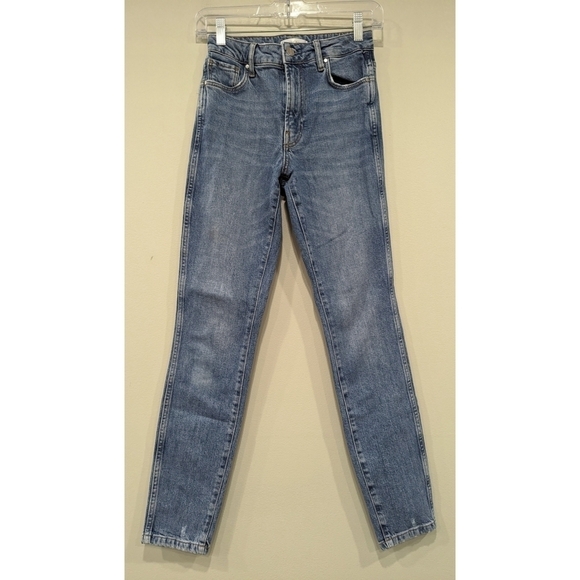 Anine Bing High Waist Medium Wash Skinny Jeans Size 23 - Picture 1 of 7
